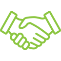 Shaking Hands Icon (green)