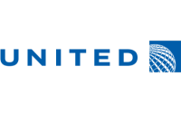 United Airlines logo.